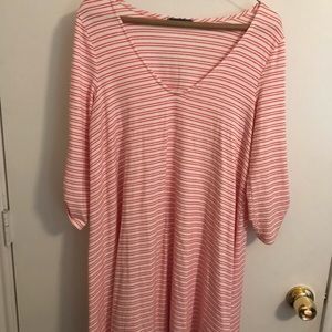 Lovely peach striped dress